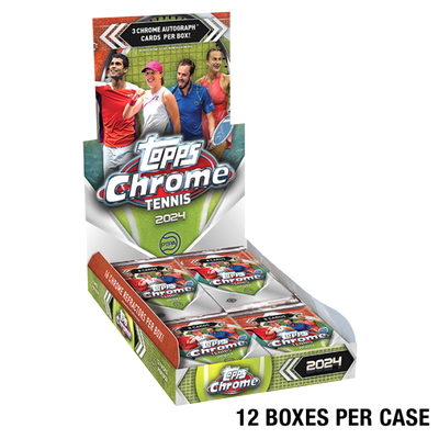 2024 Topps Chrome Tennis Hobby 12 Box Case