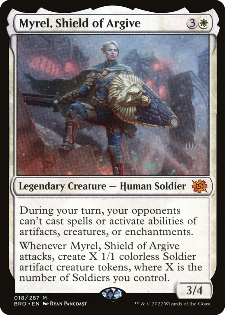 Myrel, Shield of Argive (PPBRO-18P) - The Brothers' War Promos