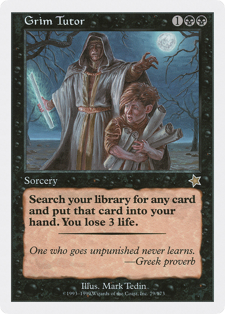 Grim Tutor (S99-079) - Starter 1999
