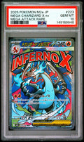 2025 Pokemon Japanese M2A MEGA Dream - Mega Charizard X Ex - Mega Attack Rare #223 - PSA Graded Card