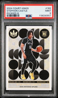 2024 Panini Court Kings - Stephon Castle - Rookies Level 3 III #182 - PSA Graded Card