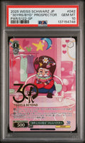 2025 Weiss Schwarz Japanese Toy Story 30 Years & Beyond - Prospector Gold Stamp - PXR/S122-SP #042 - PSA Graded Card