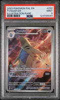 2023 POKEMON PAL EN-PALDEA EVOLVED TYRANITAR ILLUSTRATION RARE #222 PSA 9