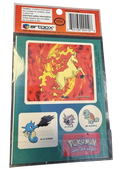 1998 Pokemon Artbox Blastoise Super Size 2 Stickers : Rapidash, Squirtle, Horsea and Cloyster