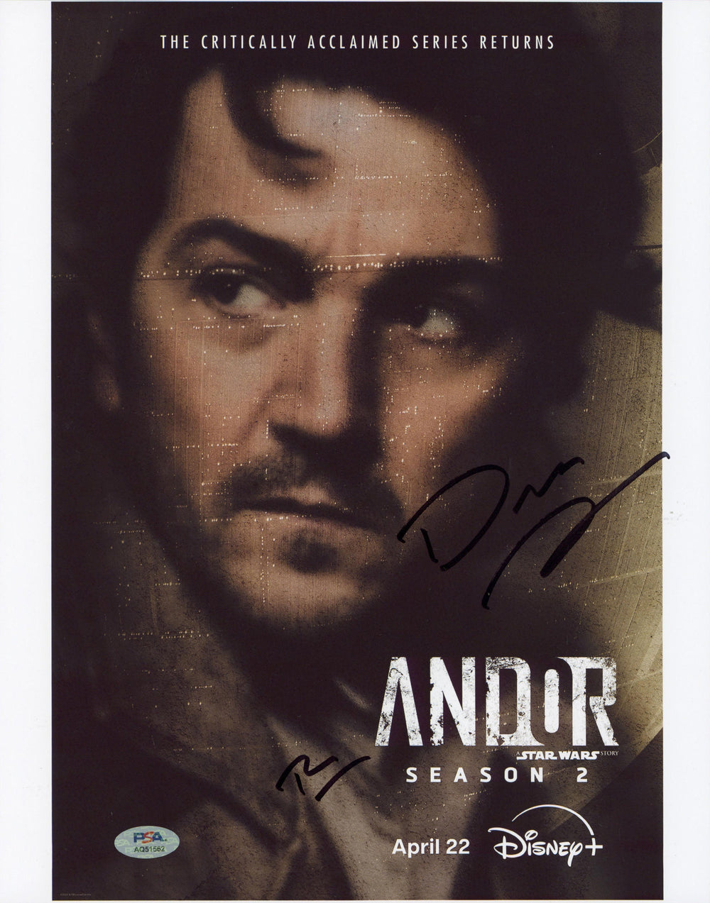 Tony Gilroy & Dan Gilroy Star Wars Andor Signed 11x14 Photo PSA/DNA #AQ51562