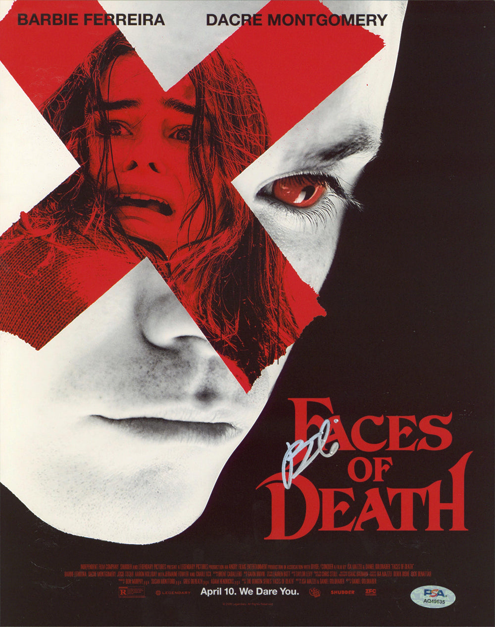 Barbie Ferreira Faces Of Death Authentic Signed 11x14 Photo PSA/DNA #AQ49635
