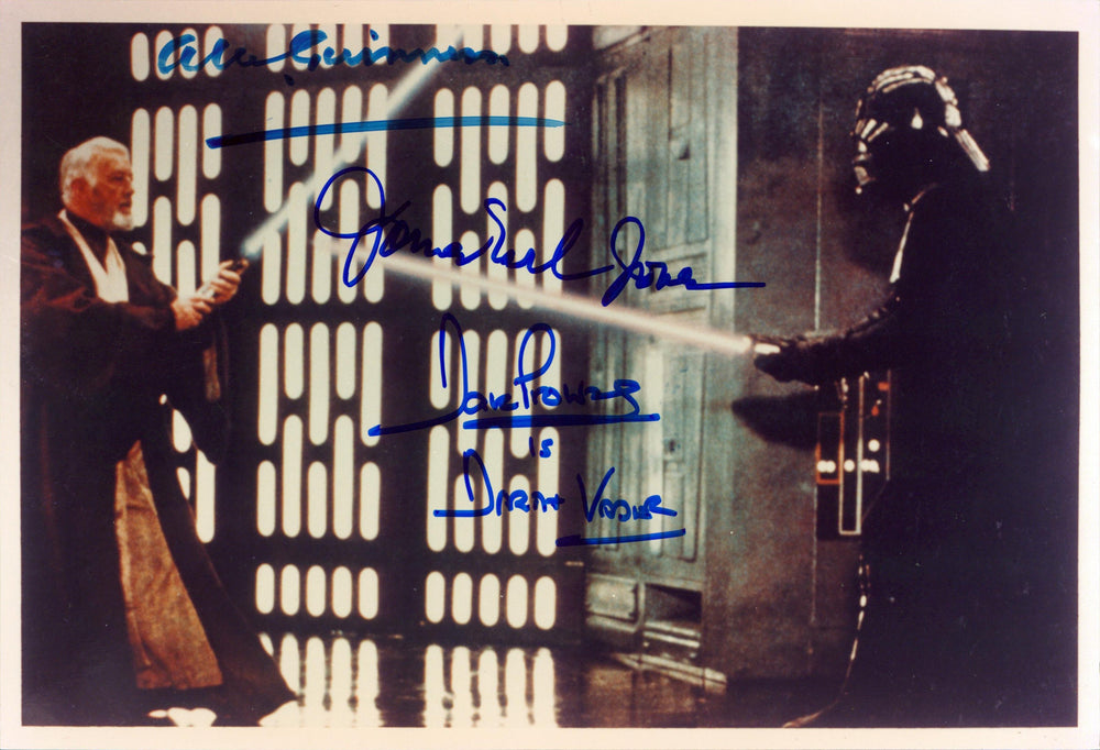 Star Wars (3) Guinness, Jones & Prowse  Signed 7x10.25 Photo BAS #AF01069