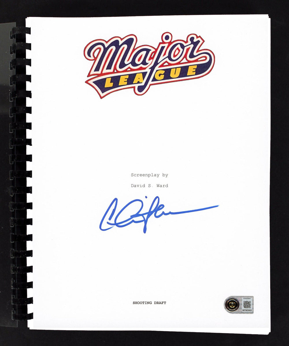 Charlie Sheen Major League Authentic Signed Movie Script Autographed BAS Witness