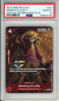 One Piece Graded: Monkey D. Luffy P-007 CS Celebration Pack (2024) PSA 10