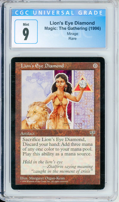 MTG Graded: Lion's Eye Diamond Mirage (1996) CGC 9