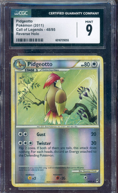 CGC 9 PIDGEOTTO REVERSE HOLO