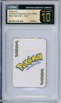 Pokemon Graded: Joker Pokemon Playing Cards (1999) Mini Red Deck CGC Pristine 10