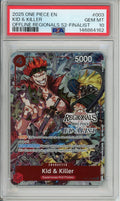One Piece Graded: Kid & Killer EB01-003 Offline Regionals S2-Finalist PSA 10
