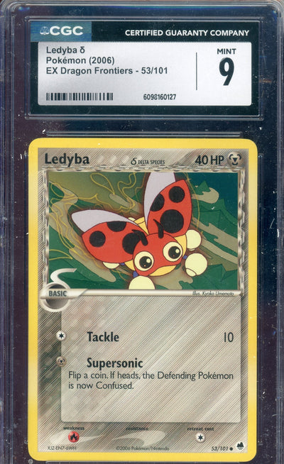 CGC 9 LEDYBA EX DRAGON FRONTIERS