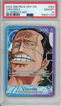 One Piece Graded: Crocodile OP01-062 Romance Dawn Alternate Art PSA 10
