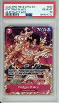 One Piece Graded: Portgas D. Ace OP02-013 Paramount War Alternate Art PSA 10