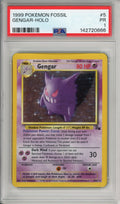 Pokemon Graded: Gengar 5/62 Fossil (1999) Holo PSA 1