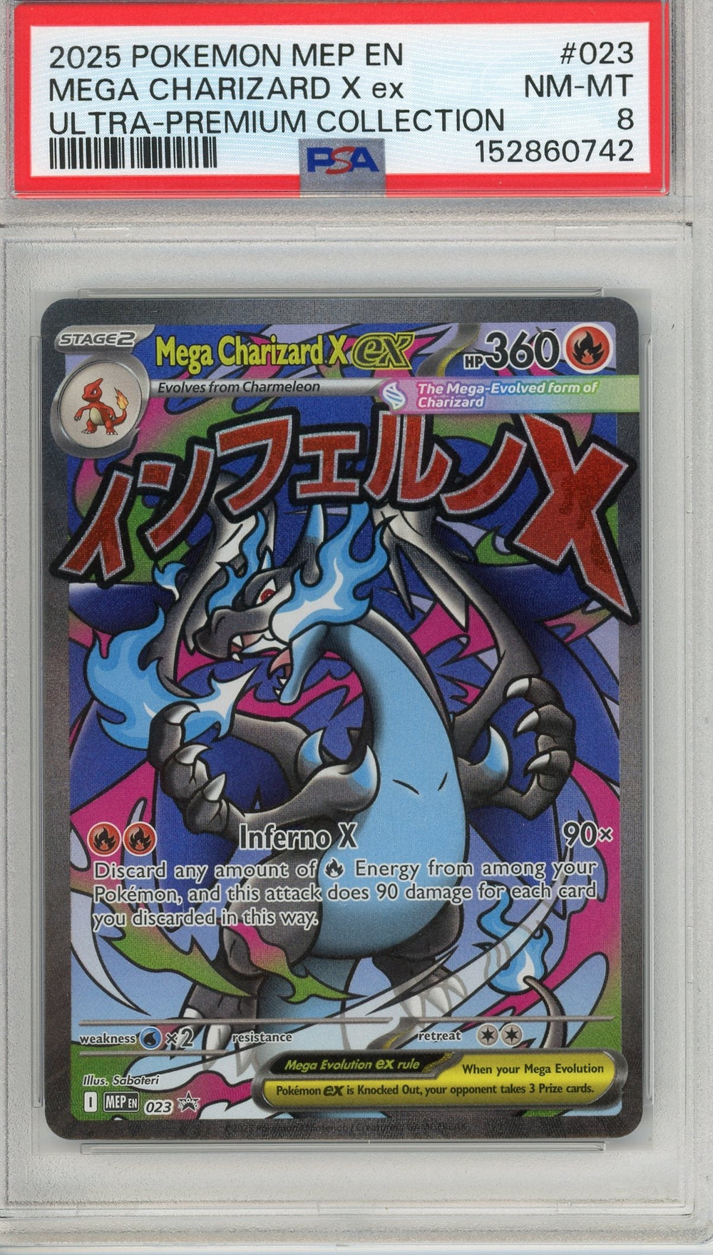 Pokemon Graded: Mega Charizard X ex #23 Ultra-Premium Collection PSA 8