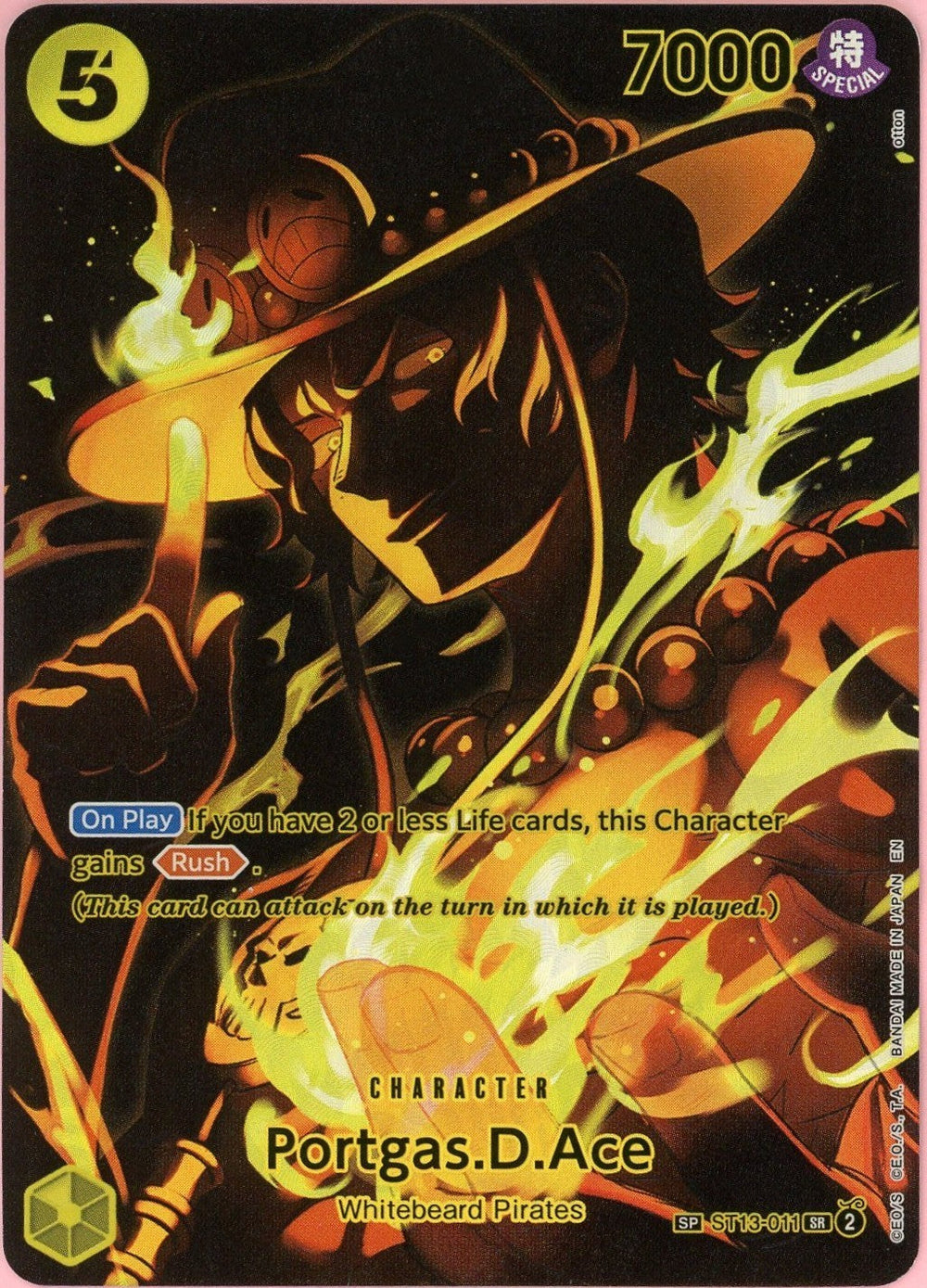 One Piece Single: Portgas D. Ace ST13-011 Legacy Of The Master NM