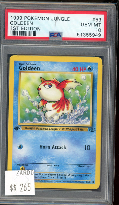 PSA 10 GOLDEEN 1ST EDITION (SMALL FISSURE)