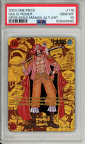 One Piece Graded: Gol D. Roger Alt Art OP09-118 Gold Manga PSA 10
