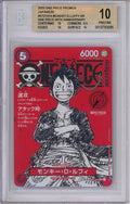 One Piece Graded: JP Monkey D. Luffy ST21-014 20th Anniversary Beckett 10