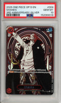 One Piece Graded: Shanks OP09-004 3rd Anniversary Silver Foil PSA 10