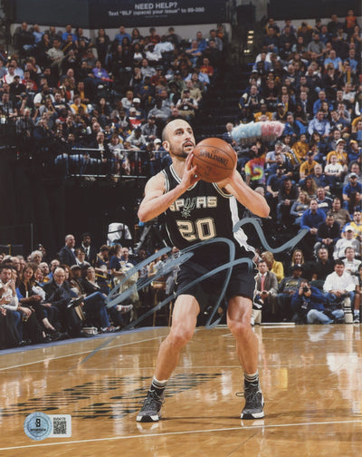 Spurs Manu Ginobili Authentic Signed 8x10 Vertical Photo BAS #BV04178
