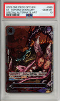 One Piece Graded: St. Topman Warcury OP13-089 Special Alt Art PSA 10