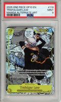 One Piece Graded: Trafalgar Law Manga Alt Art OP10-119 Royal Blood PSA 9