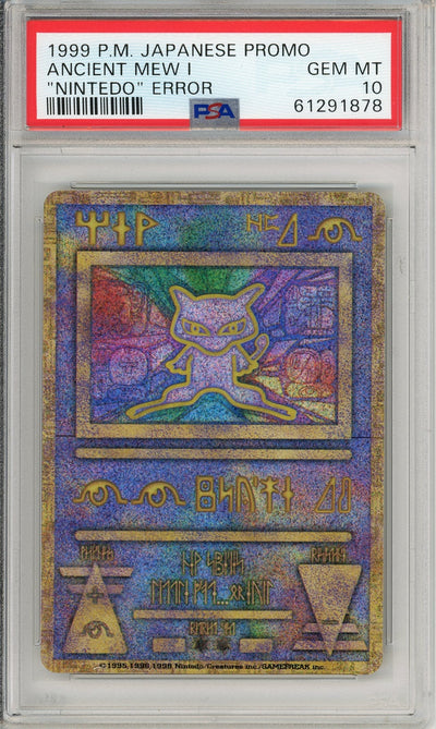 Pokemon Graded: Ancient Mew "Nintendo" Error (1999) Promo PSA 10