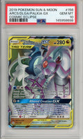 Pokemon Graded: Arceus & Dialga & Palkia GX 156/236 Cosmic Eclipse (2019) Holo PSA 10