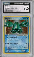 Pokemon Graded: Regice Gold Star 90/92 EX Legend Maker (2006) Holo CGC 7.5