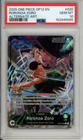 One Piece Graded: Roronoa Zoro OP12-020 Alternate Art Leader PSA 10