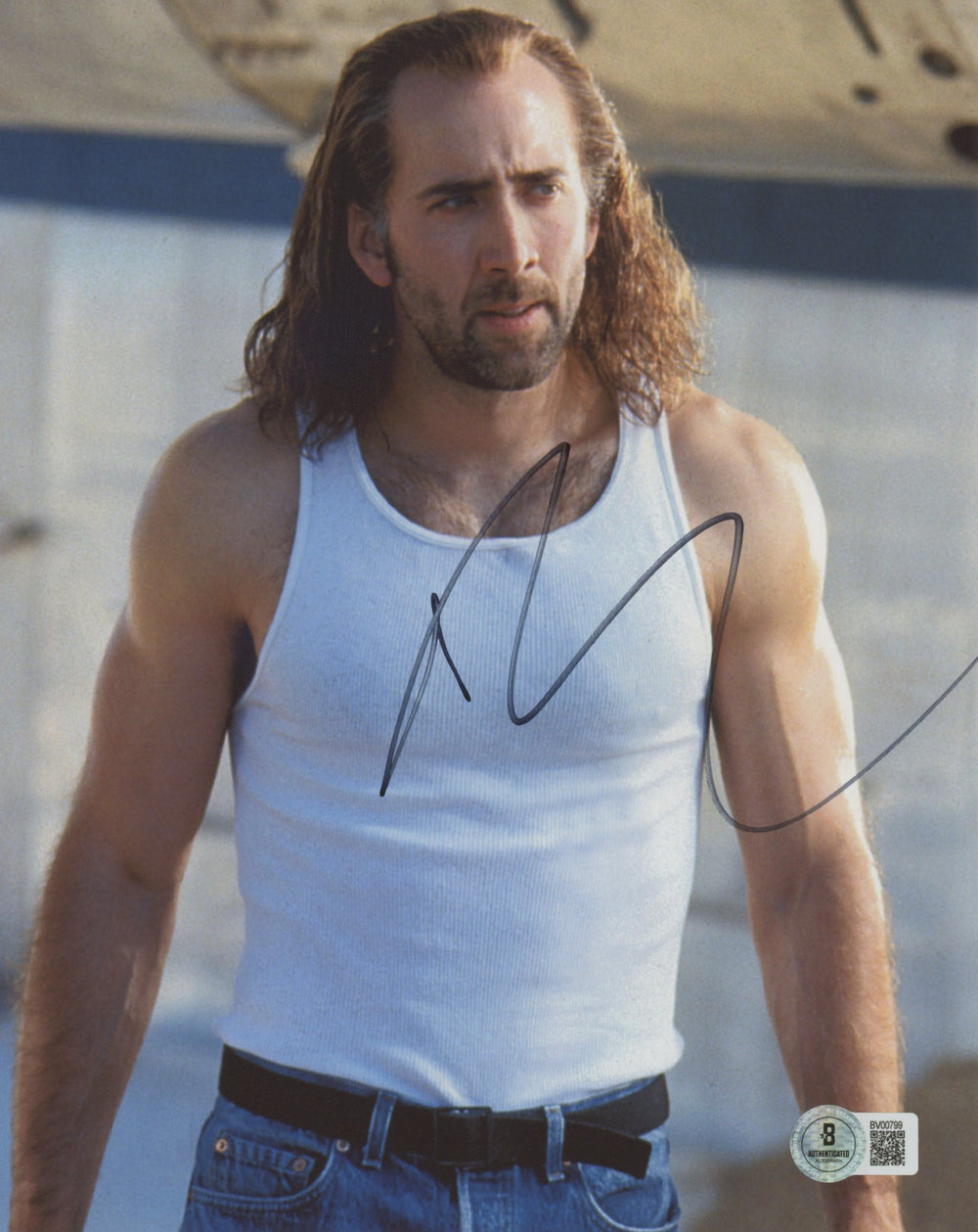 Nicolas Cage Con Air Authentic Signed 8x10 Photo Autographed BAS #BV00799