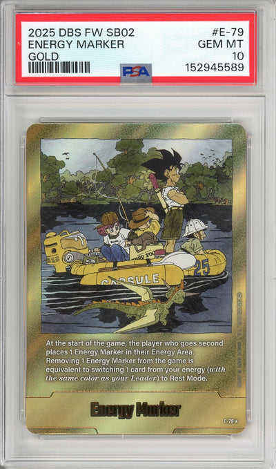 Dragon Ball Graded: Energy Marker E-79 Fusion World (2025) Gold PSA 10
