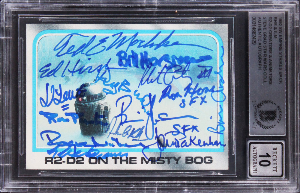 (14) Archer +13 Signed 1980 Star Wars ESB #245 Card Auto Grade 10! BAS Slabbed