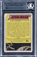 Jenny Cresswell Star Wars Signed 2016 SW JTT Force Awakens #27 Card BAS Slabbed