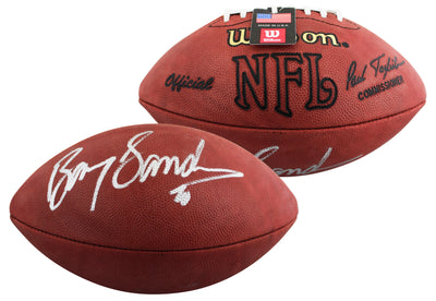 Lions Barry Sanders Authentic Signed Wilson Official Nfl Football BAS #BV70235