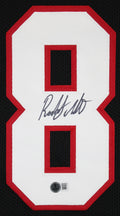 Roddy White Authentic Signed Black Pro Style Jersey Autographed BAS Witnessed