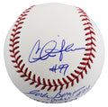 Major League (3) Sheen, Berenger & Bernsen Signed Oml Baseball W/ Case BAS Wit 2