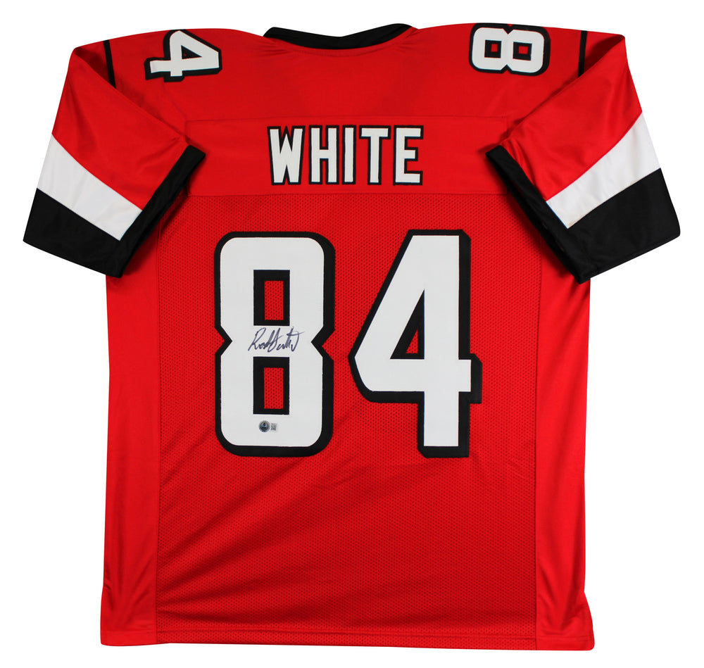 Roddy White Authentic Signed Red Pro Style Jersey Autographed BAS Witnessed