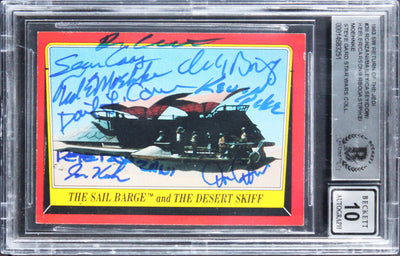 (9) Ronzani +8 Signed 1983 Star Wars Return Of The Jedi #38 Card BAS Slabbed