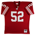49ers Patrick Willis "HOF 24" Signed Red Mitchell & Ness Jersey BAS Witnessed