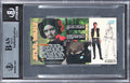 Paul Hirsch & Richard Crew Signed 1995 Star Wars Widevision #45 Card BAS Slabbed