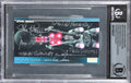 (6) Peterson, Beasley +4 Signed 1995 Star Wars Widevision #89 Card BAS Slabbed