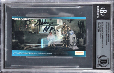 Dennis Muren & Bruce Green Signed 1995 Star Wars Widevision #17 Card BAS Slabbed