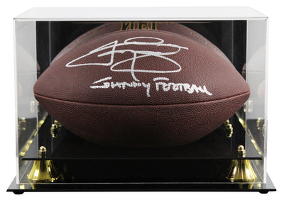 Texas A&M Johnny Manziel "Johnny Football" Signed Football W/ Case BAS Witness