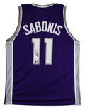 Domantas Sabonis Authentic Signed Purple Pro Style Jersey BAS Witnessed 2