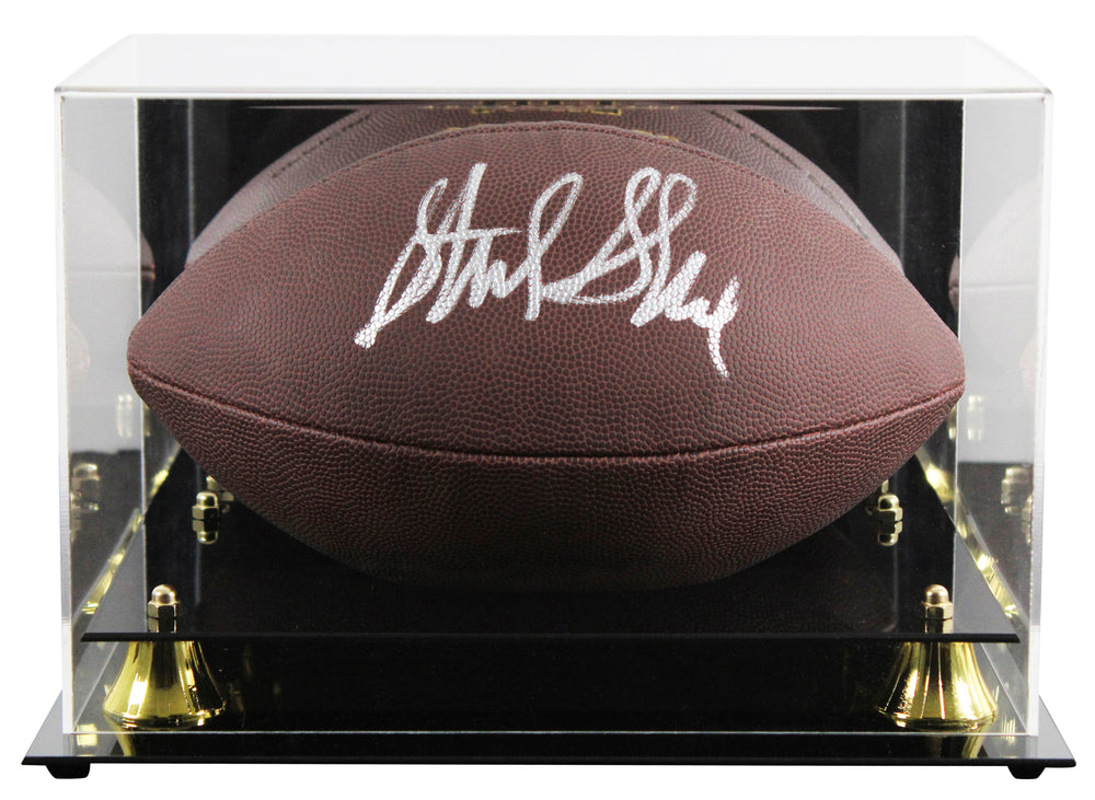 Packers Sterling Sharpe Signed Wilson Super Grip Football W/ Case BAS Witnessed